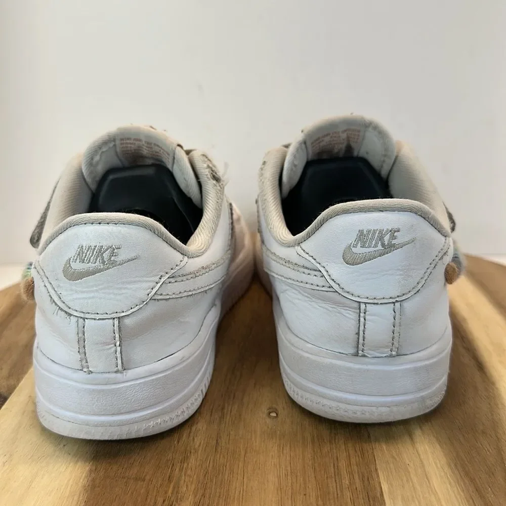 NIKE AIR FORCE 1 Low LV8 Easy On PS Rainbow Puff Sneakers Shoes Youth 2.5 2.5Y
